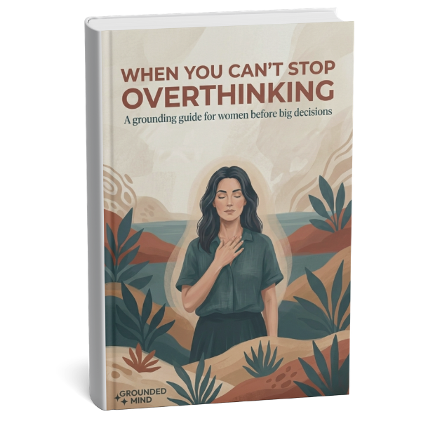 How to stop overthinking ebook cover by Kati Rivers